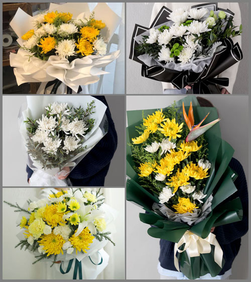 安徽阜阳市阜南县张寨镇华陀村白事花束代送